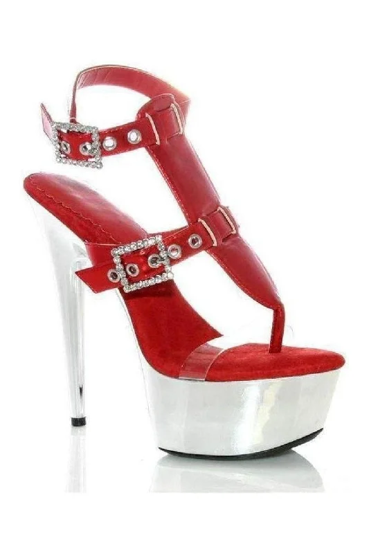 609-GENEVA Platform Sandal  | RED Patent