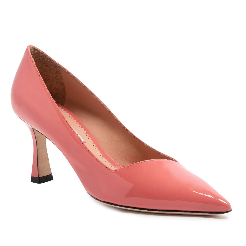 Kamala Pump -  Salmon (Mid-Heel)