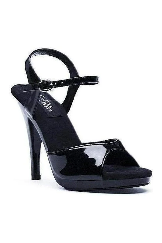 421-JULIET Sandal  | Black  Patent