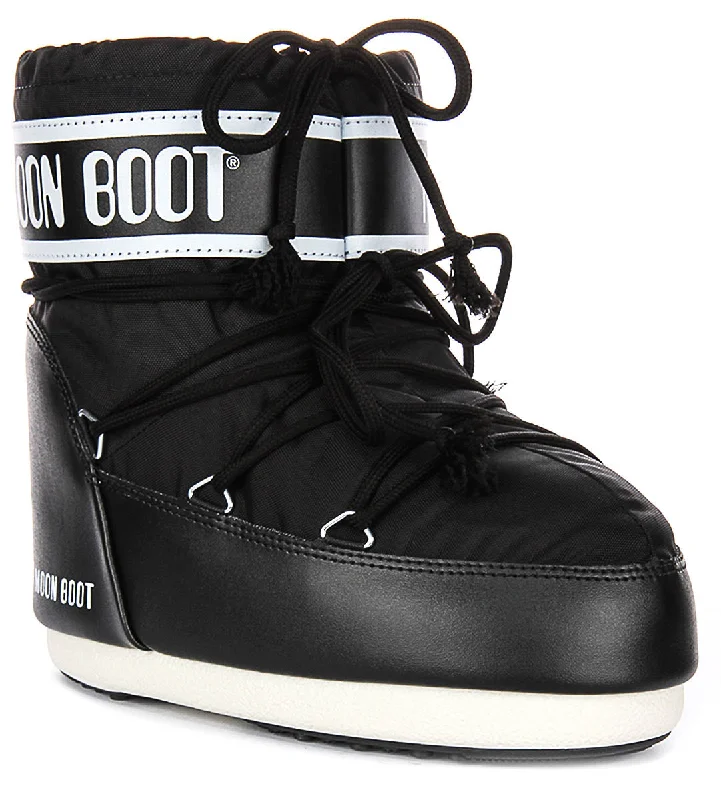 Moon Boot Icon Low Nylon In Black For Women