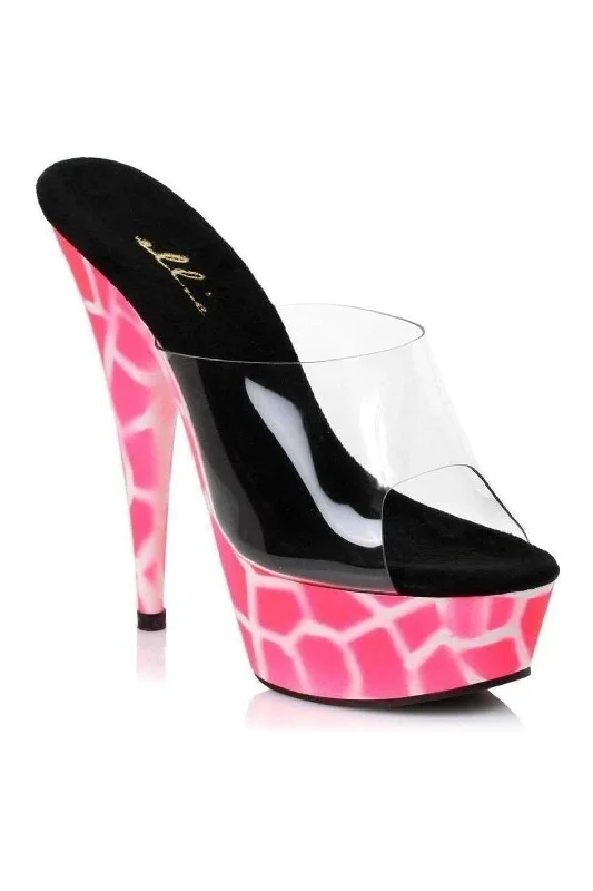 609-GIRAFFE Platform Slide  | Pink Vinyl