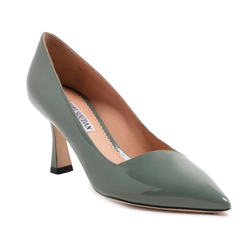 Kamala Pump -  Sage Green (Mid-Heel)