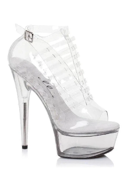 609-AMBER Platform Pump  | Clear Vinyl