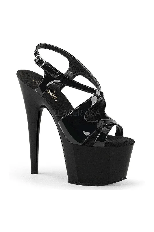 ADORE-730 Platform Sandals | Black Patent