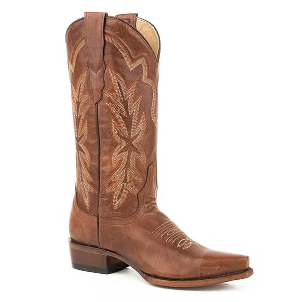 Stetson® Women's "Casey" Western Boots - Burnished Brown