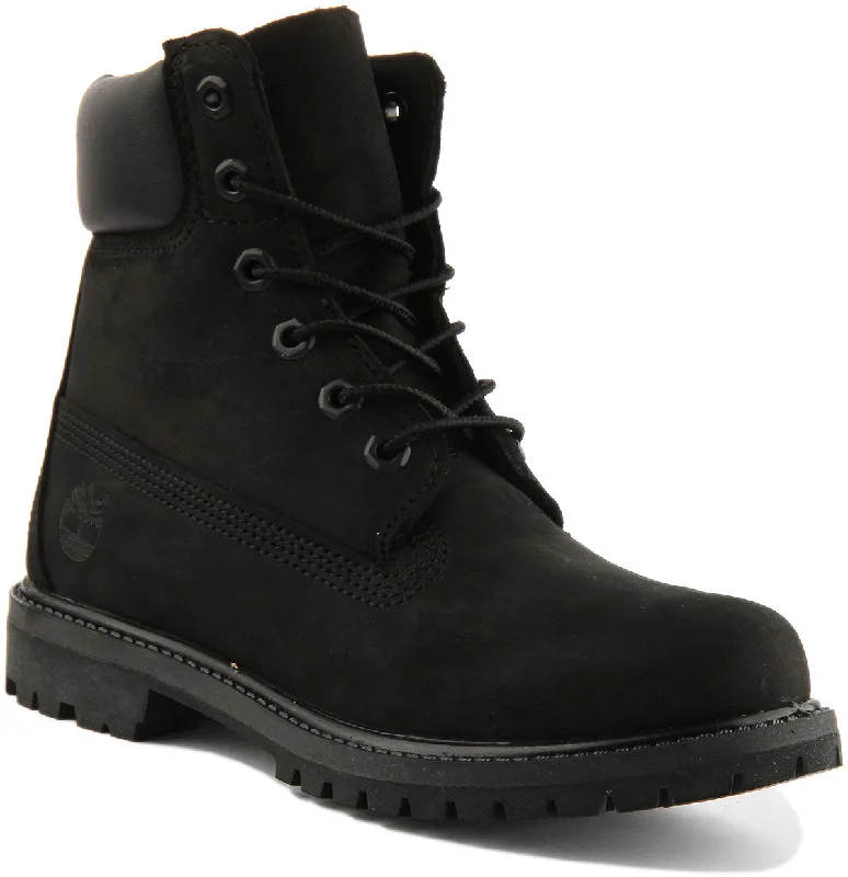 Timberland Womens 6 Inch 8658A In Black For Women