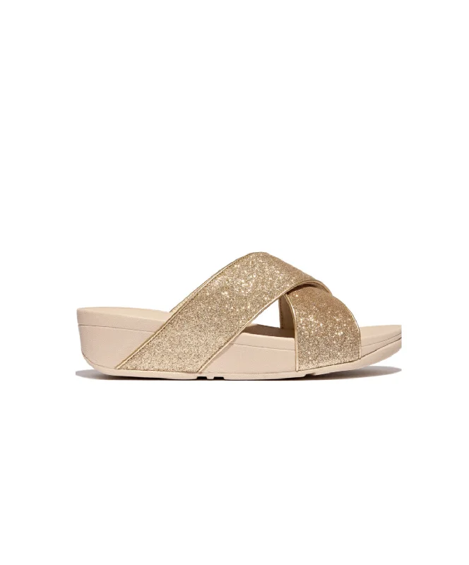 Fitflop Lulu Glitterdust Cross Slides Plantino