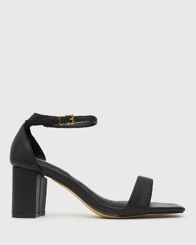 LONDYN Leather Ankle Strap Sandals