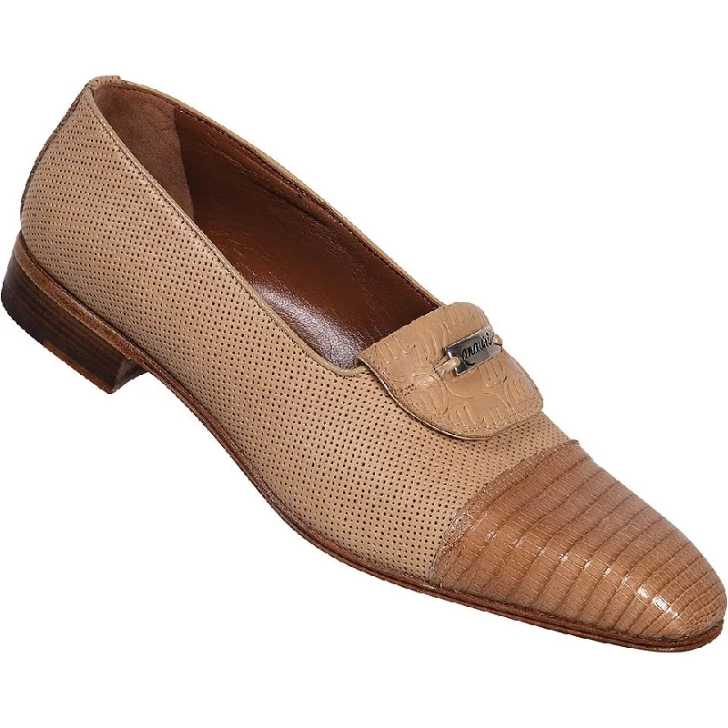 Mauri 1121/2 Dune Genuine Lizard/Nappa Perforated/Embossed Loafers