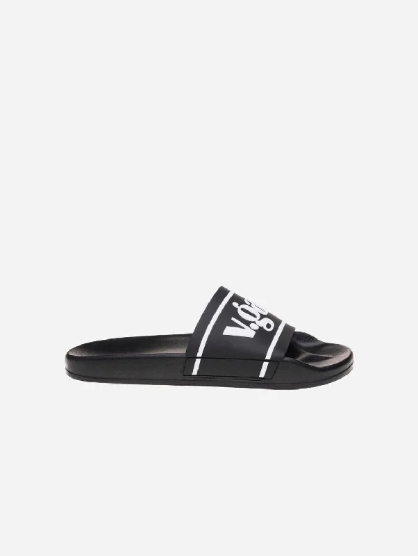 Rice Women's Vegan Slide Sandals | Black