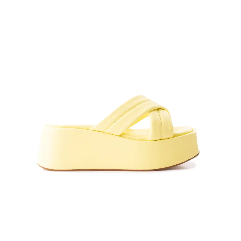 Sacra Yellow Leather