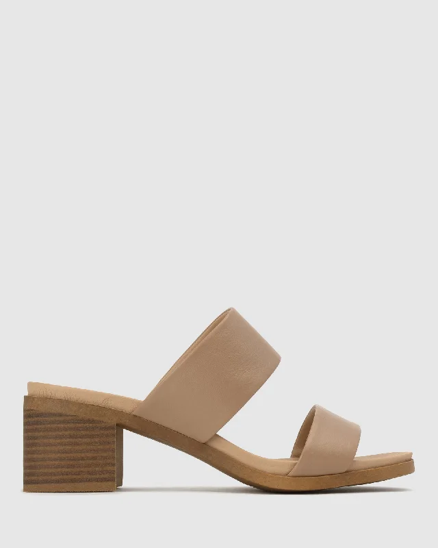 PIPPA Vegan Block Heel Mules