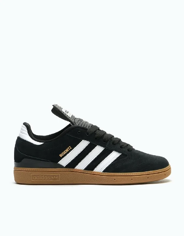 adidas Busenitz Pro Skate Shoes - Black/Running White/Metallic Gold