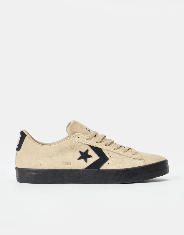 Converse Pro Leather Vulc Pro Skate Shoes - Nomad Khaki/Black/Black