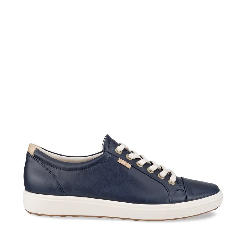 Ecco Women's Soft 7 Sneaker in Marine Navy