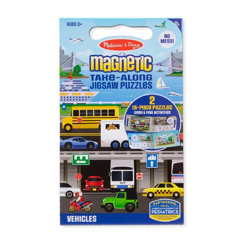 Magnetic Jigsaw Puzzle Vehicles