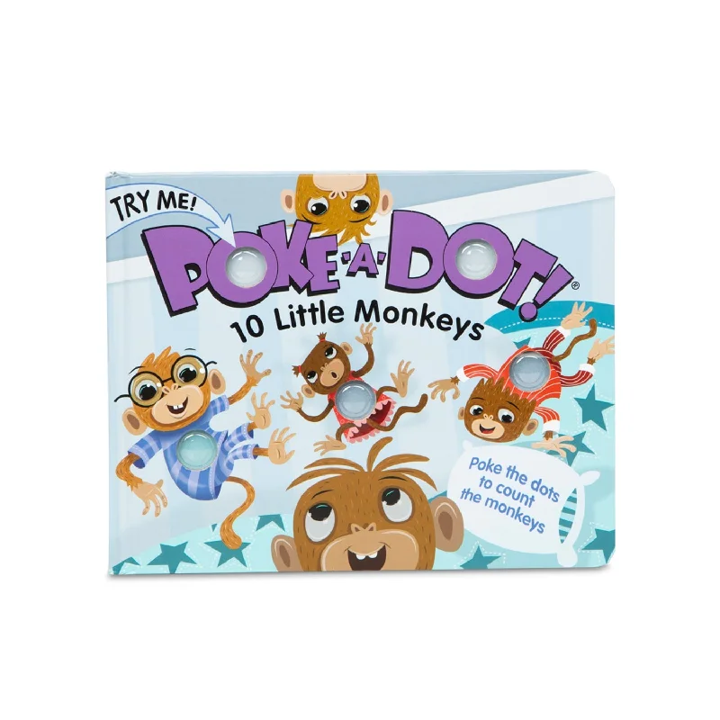 Poke-a-dot: 10 Little Monkeys Book