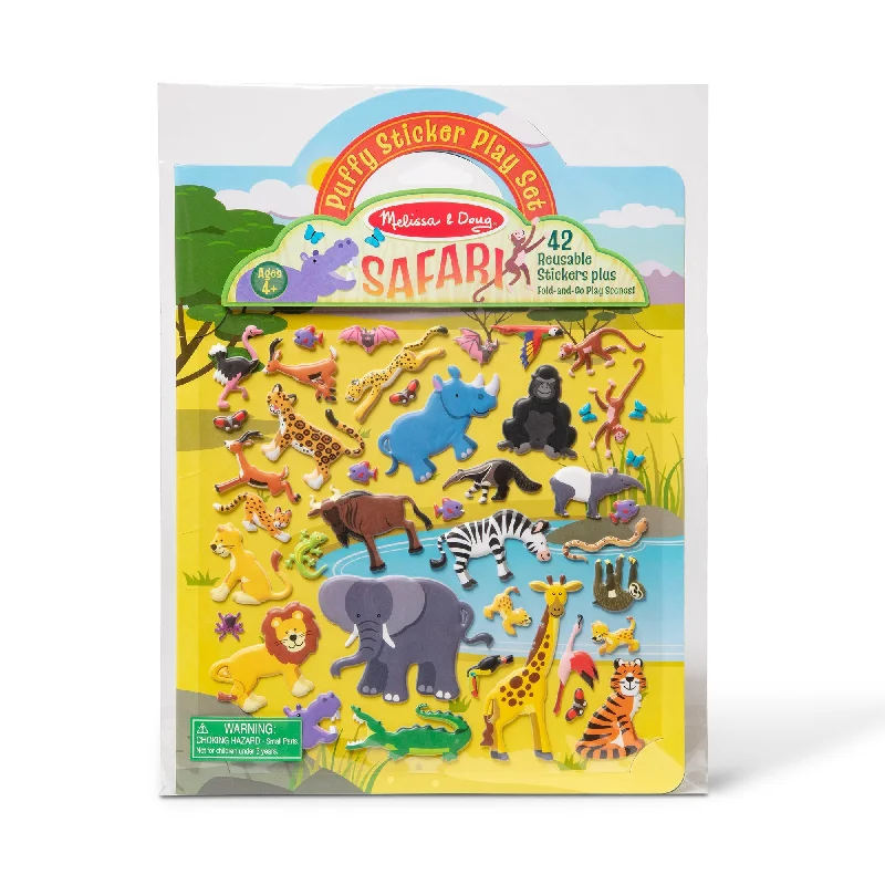 Puffy Sticker Playset- Safari