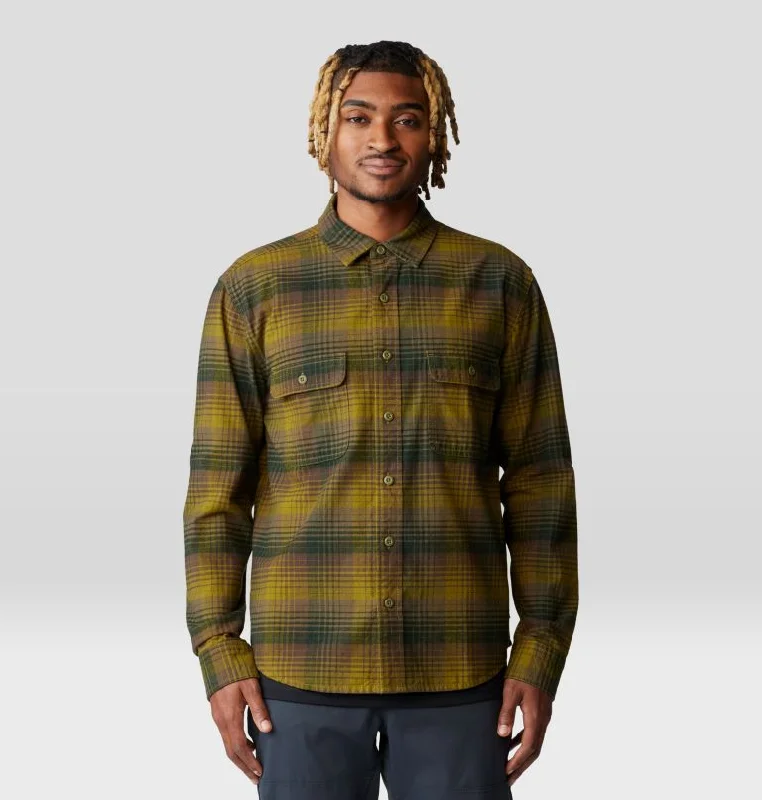 Men's Dusk Creek Flannel Long-Sleeve Shirt - Vetiver Glasshouse Plaid