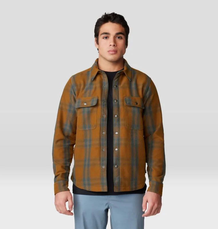 Men's Outpost Long-Sleeve Lined Shirt - Golden Brown Highball Plaid