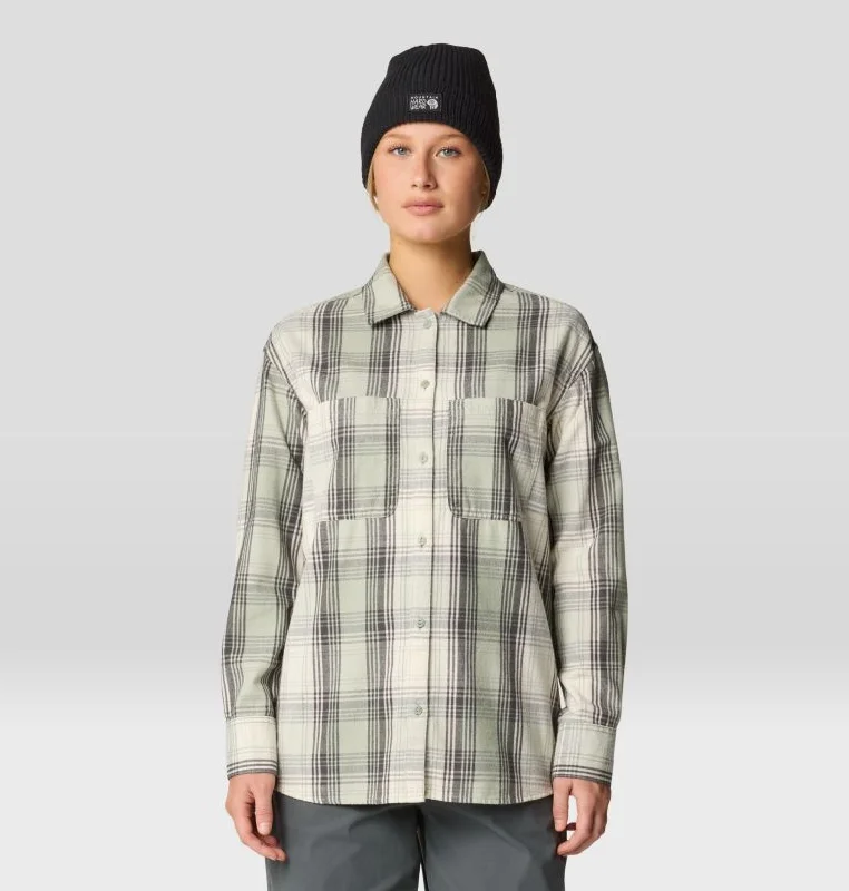 Women's Dolores Flannel Long-Sleeve Shirt - White Sage Starlights Plaid