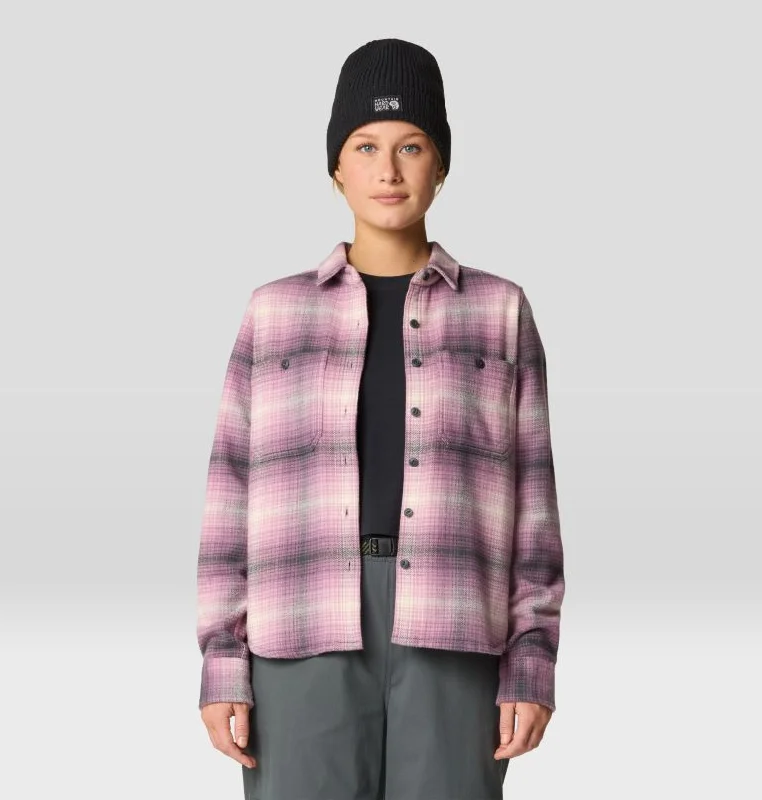 Women's Plusher Long-Sleeve Shirt - Dark Daze Buffalo Ombre Check