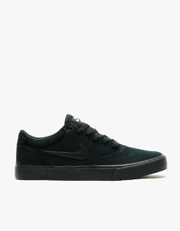 Nike SB Chron 2 Canvas Skate Shoes - Black/Black-Black