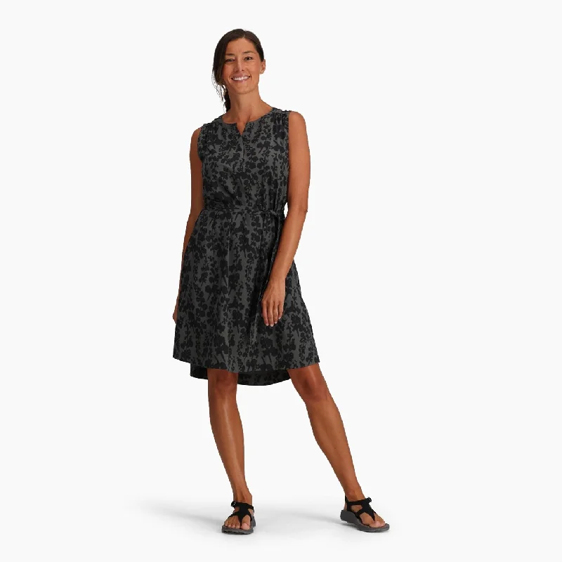 Women's Spotless Traveler Tank Dress - Asphalt Alamere Print