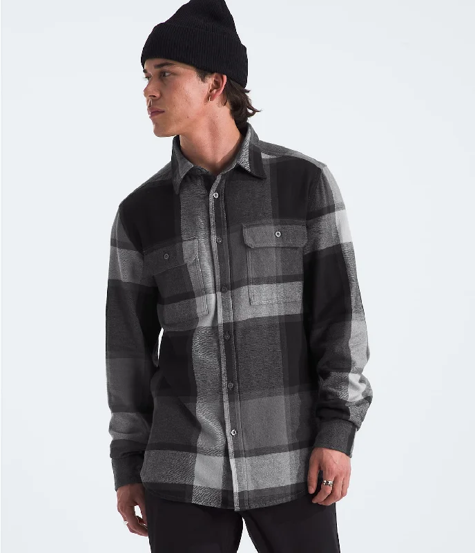 Men's Arroyo Flannel Shirt - Smoked Pearl Macro Plaid