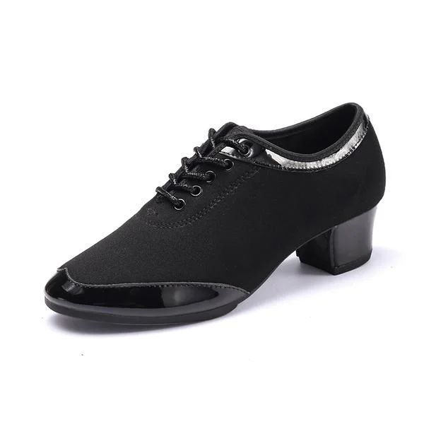 Women's Cloth 5cm Heel Teaching & Practice Shoes Ballroom Dance Shoes