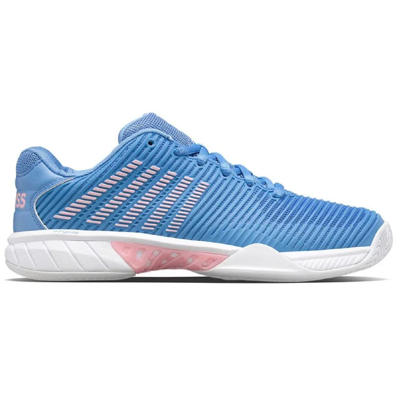 K Swiss Hypercourt Express 2 Women Tennis Shoes - Silver Lake Blue/White/Orchid Pink