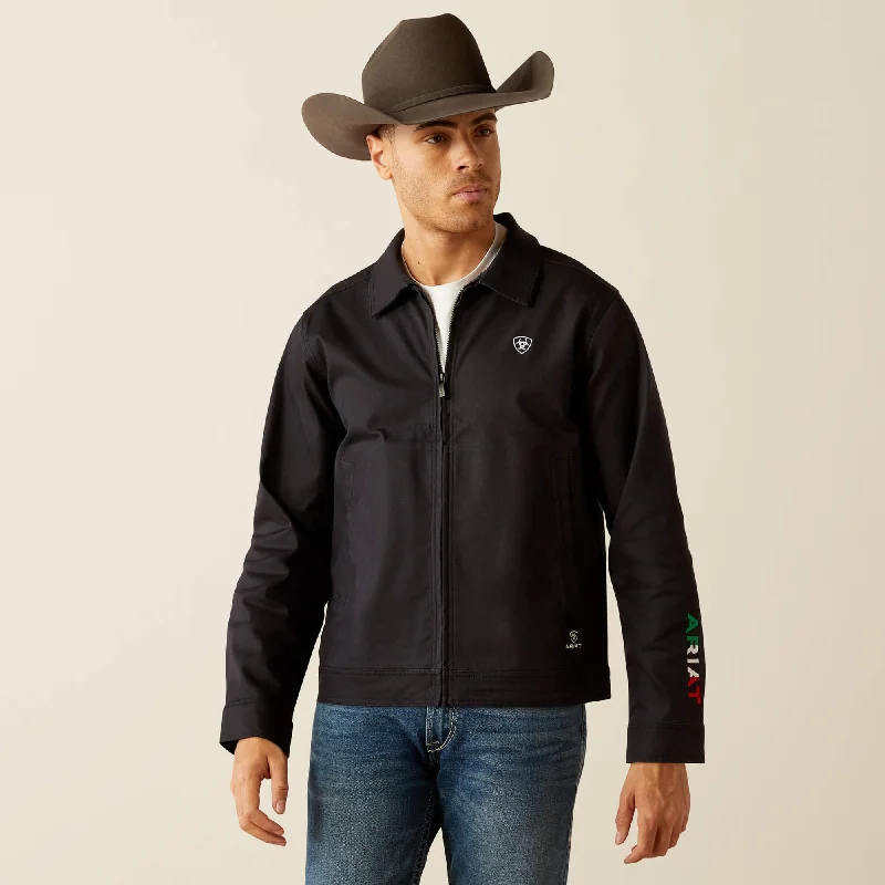 Ariat Men's Mexico Black Canvas Jacket