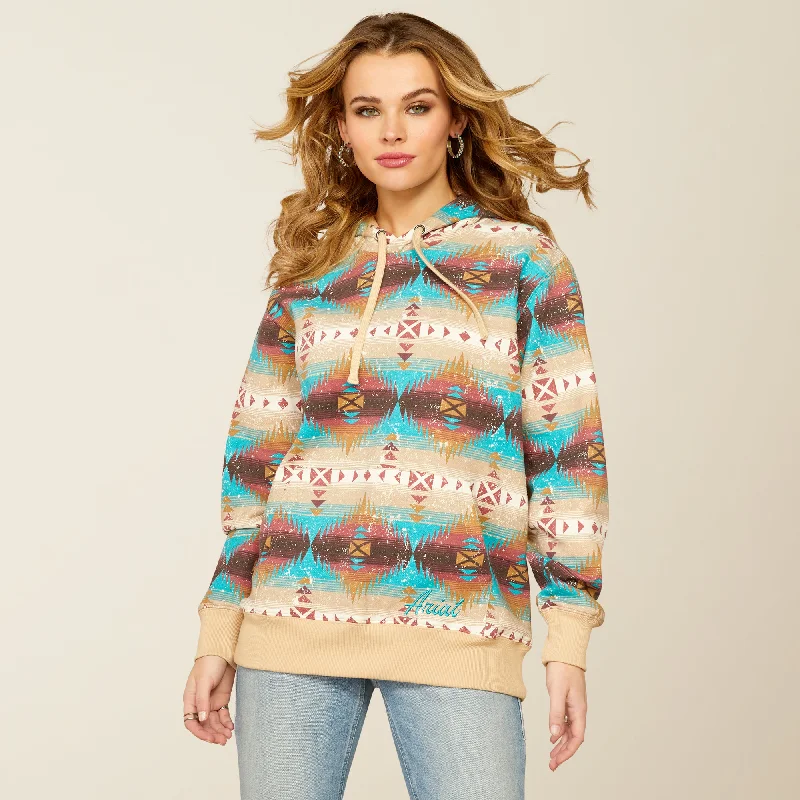 Ariat Women's Multi Colored Southwestern Print Lunas Hoodie