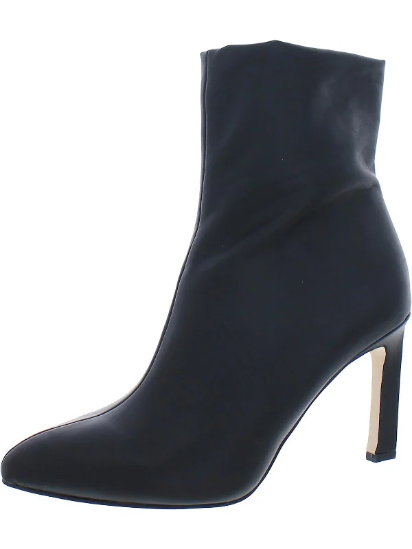 Calliebty Womens Faux Leather Ankle Booties