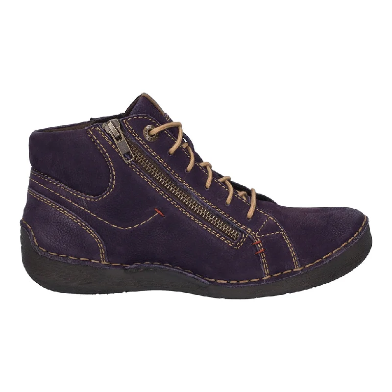 Fergey 67 Purple Ankle Boots