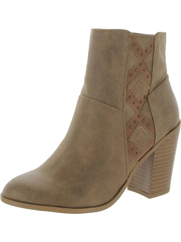 Garcia Womens Ankle Round Toe Booties