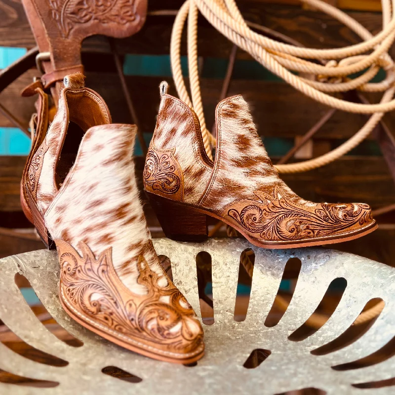 Jane's Last Stand Tooled Western Booties