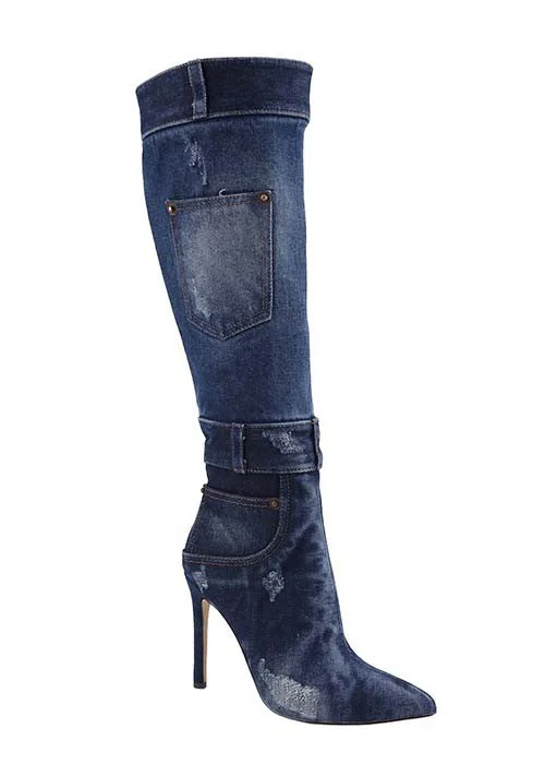 JENS-2 Dark Washed Blue Denim