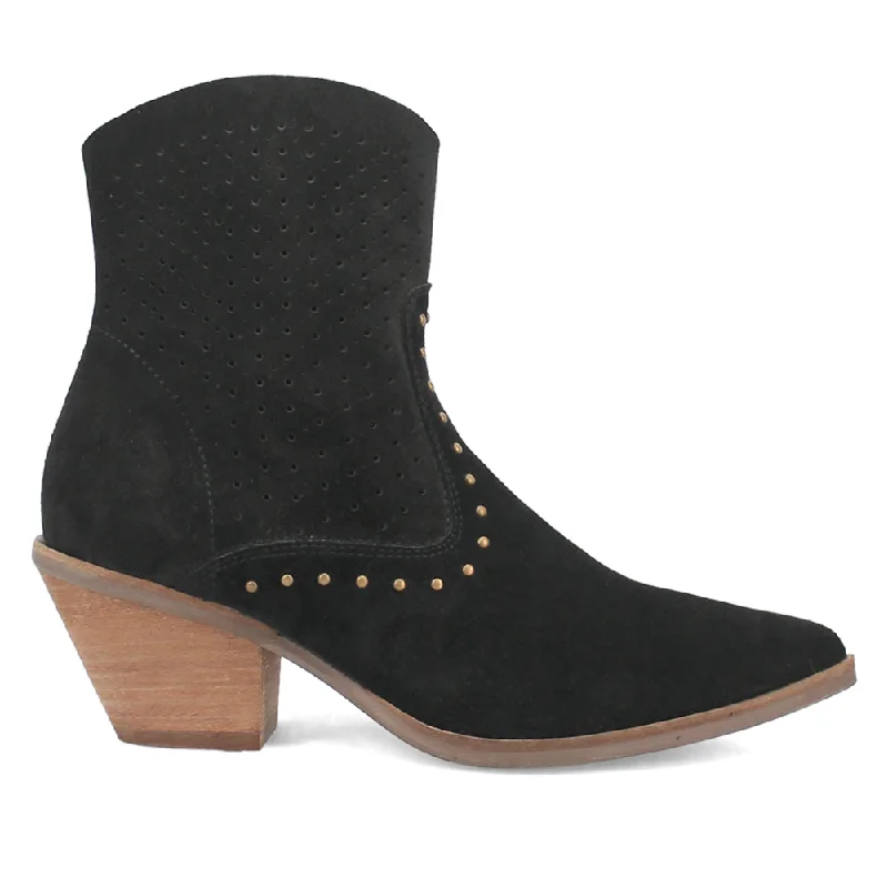 Miss Priss Cut Outs Studded Pointed Toe Booties