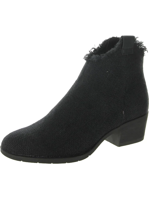 Uma Womens Jute Pull On Ankle Boots