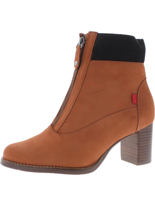 University Pl. Womens Block Heel Stacked Heel Ankle Boots