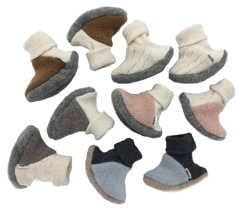 Upcycled Cashmere Pre-Walking Booties