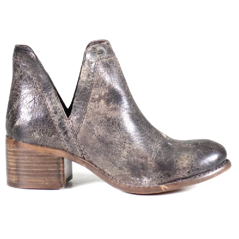 Work Nerd Metallic Round Toe Pull On Boots